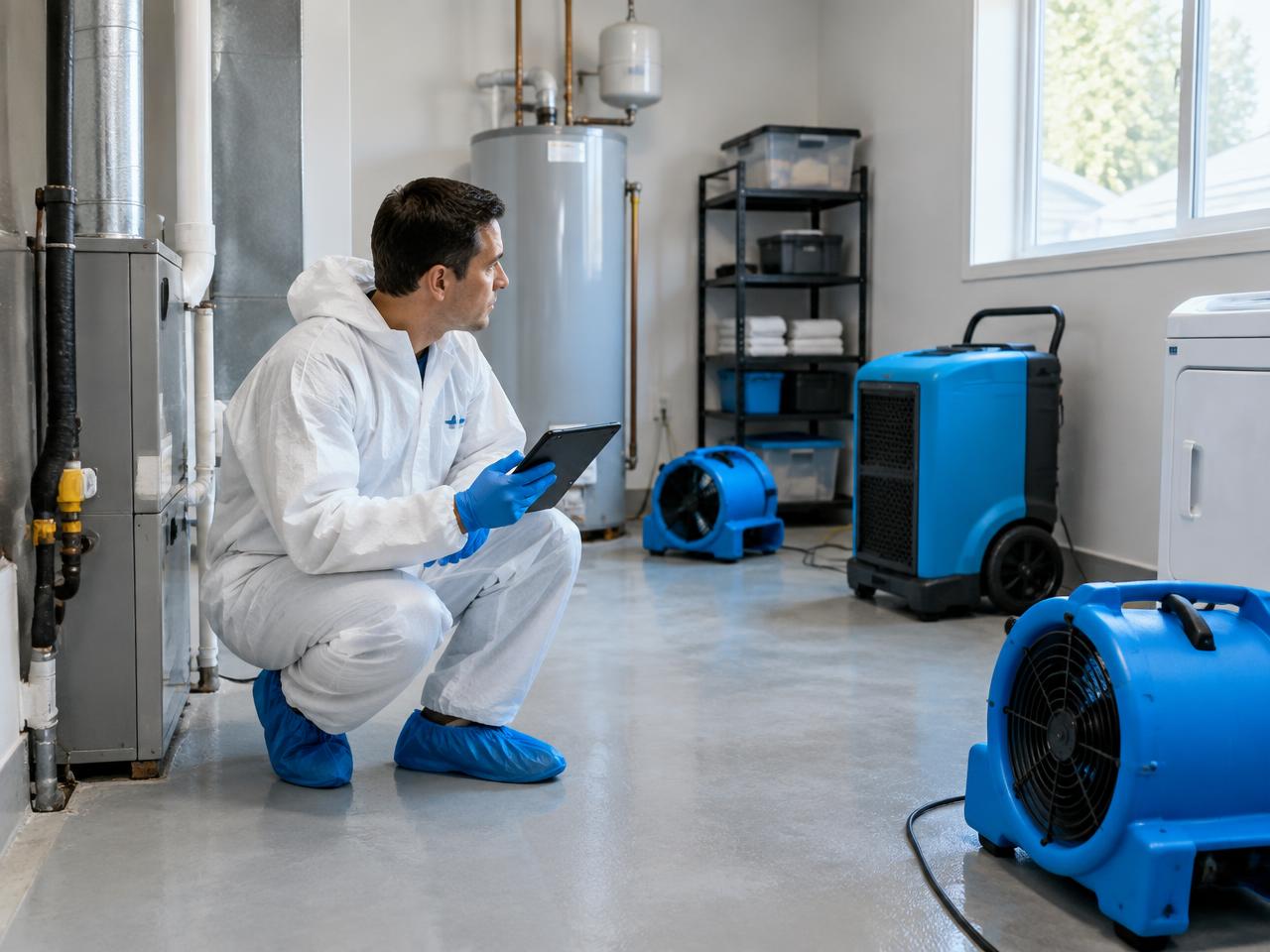 Laundry Room Septic Line Backup — Smithville, MO